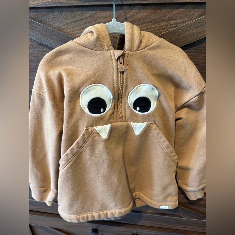 Gap Kids Tan Monster Hoodie